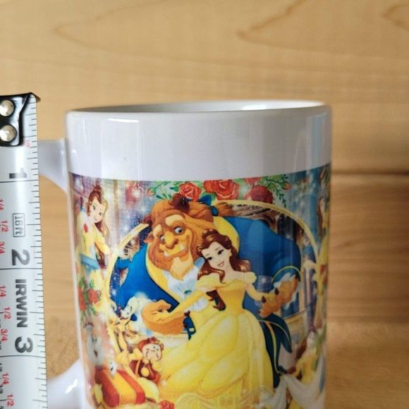 Disney Set of 2 Collectible Coffee Mugs, Beauty and the Beast full sized cups - Picture 6 of 16